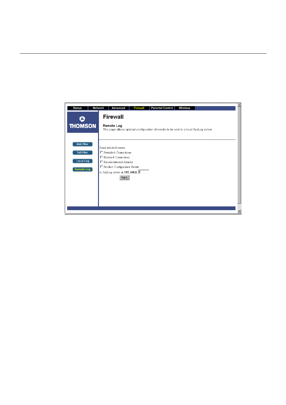 Chapter 3: advanced configuration | Technicolor - Thomson TCW710 User Manual | Page 60 / 81