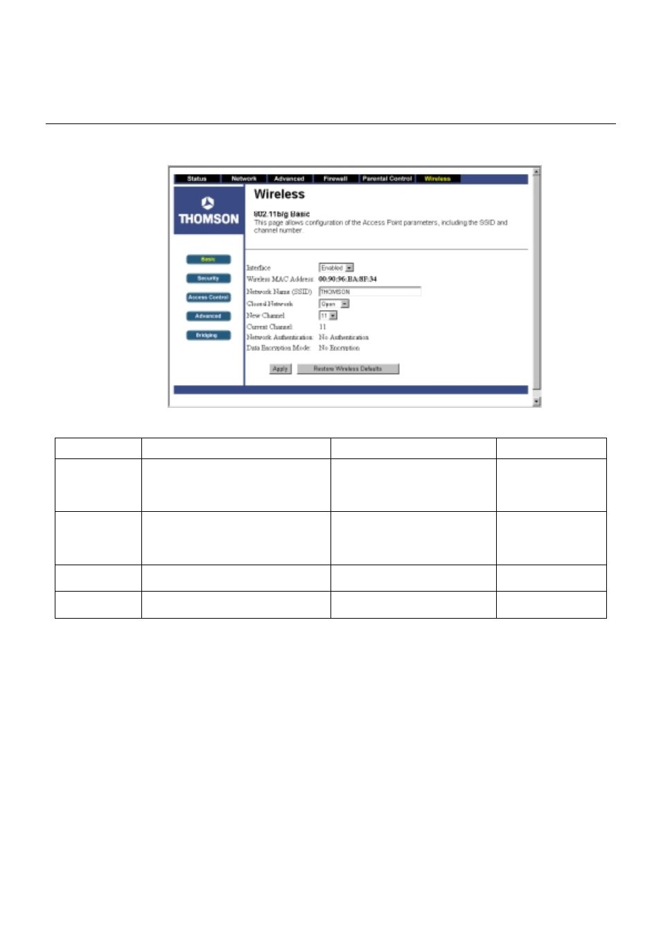 Chapter 3: advanced configuration | Technicolor - Thomson TCW710 User Manual | Page 63 / 81