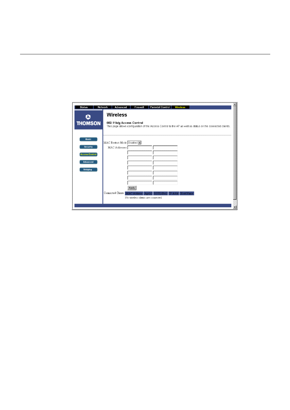 Chapter 3: advanced configuration | Technicolor - Thomson TCW710 User Manual | Page 69 / 81