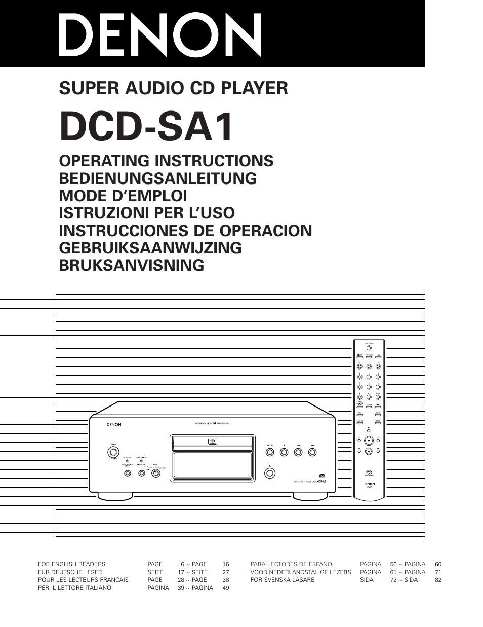 Technicolor - Thomson DCD-SA1 User Manual | 86 pages