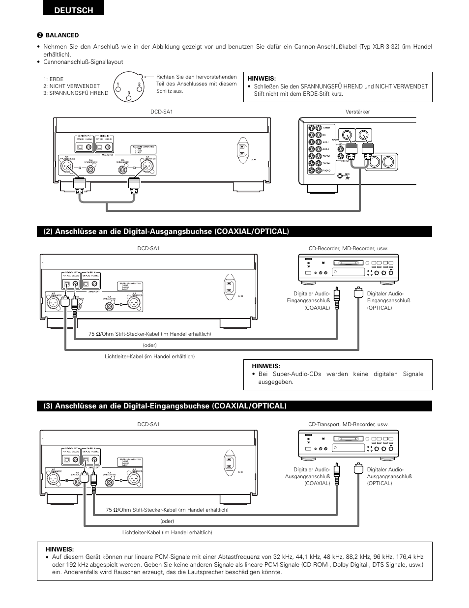 Deutsch | Technicolor - Thomson DCD-SA1 User Manual | Page 18 / 86