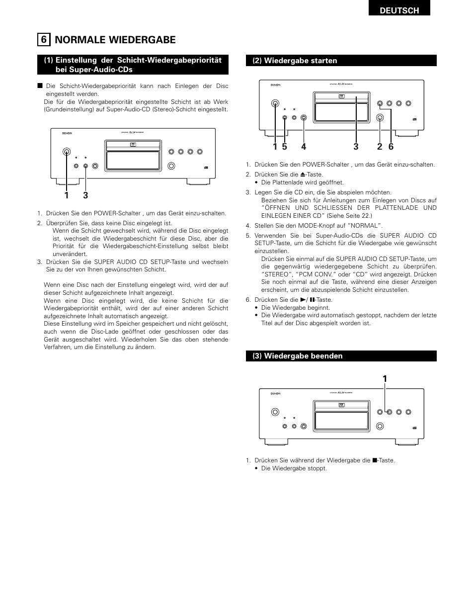 6 normale wiedergabe | Technicolor - Thomson DCD-SA1 User Manual | Page 23 / 86