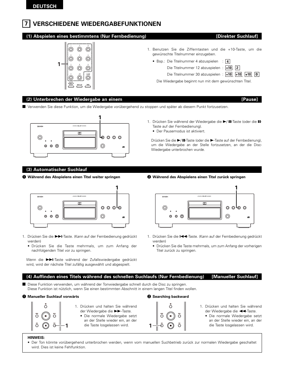 7 verschiedene wiedergabefunktionen | Technicolor - Thomson DCD-SA1 User Manual | Page 24 / 86