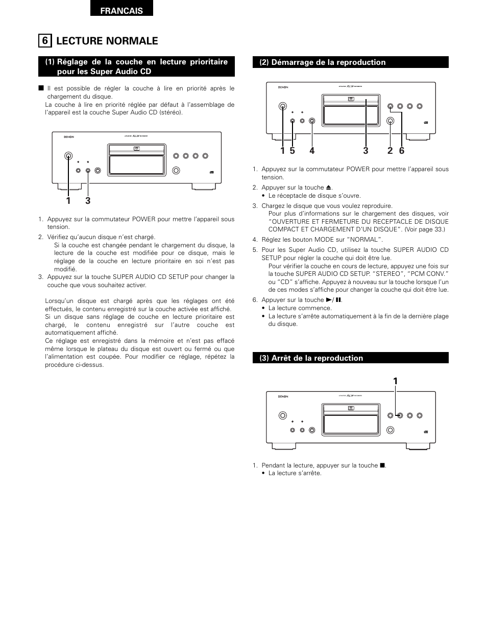 6 lecture normale | Technicolor - Thomson DCD-SA1 User Manual | Page 34 / 86