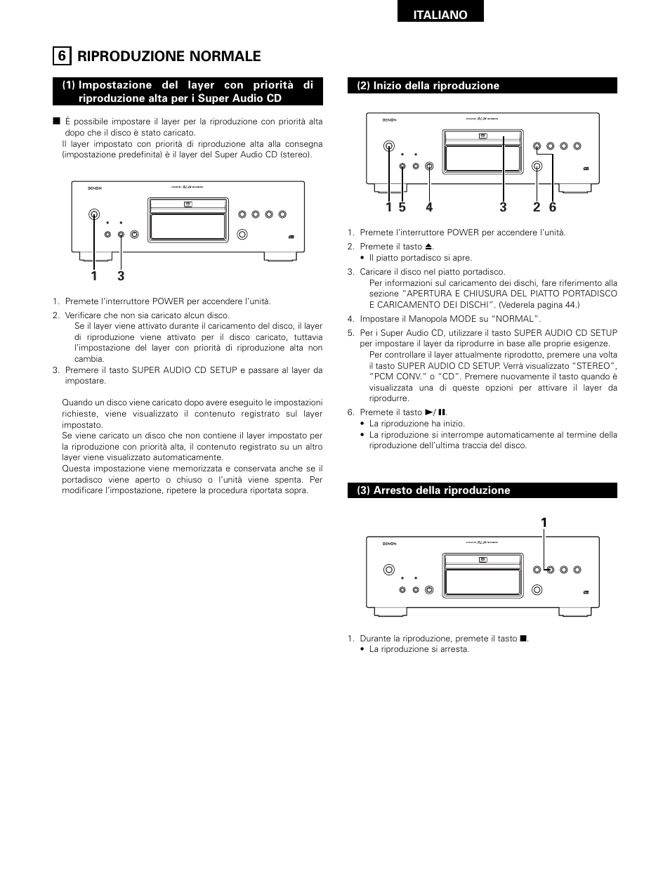 6 riproduzione normale | Technicolor - Thomson DCD-SA1 User Manual | Page 45 / 86