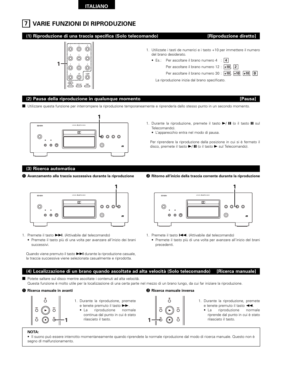 7 varie funzioni di riproduzione | Technicolor - Thomson DCD-SA1 User Manual | Page 46 / 86