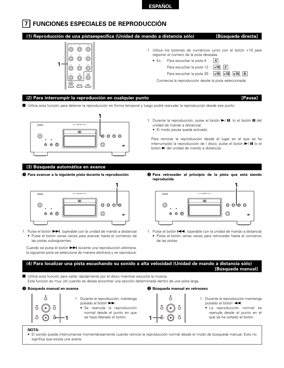 7 funciones especiales de reproducción | Technicolor - Thomson DCD-SA1 User Manual | Page 57 / 86