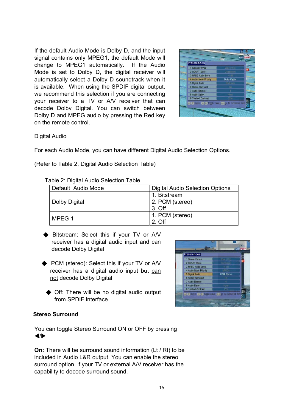 Technicolor - Thomson TU-SZT105A User Manual | Page 15 / 24