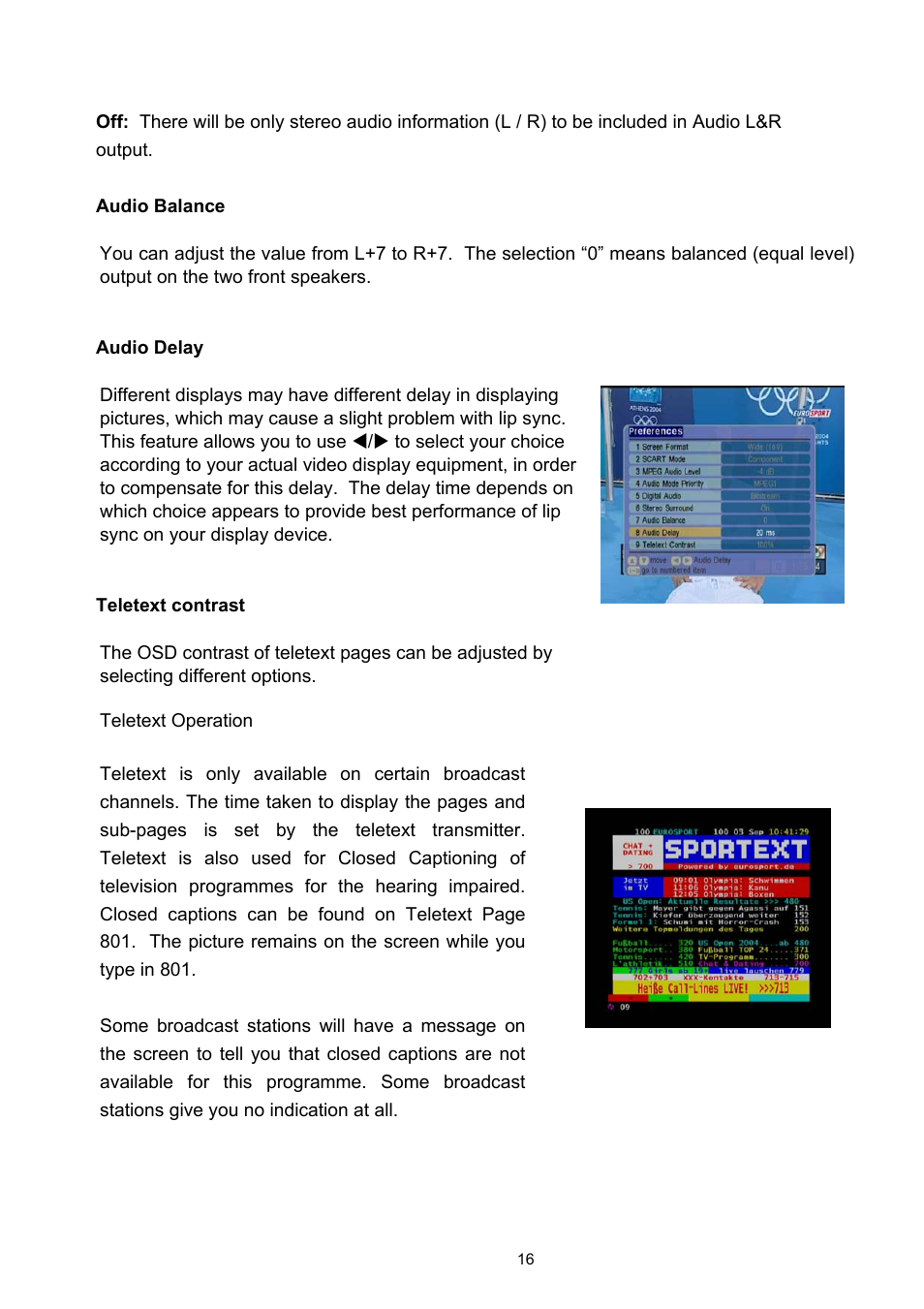 Technicolor - Thomson TU-SZT105A User Manual | Page 16 / 24