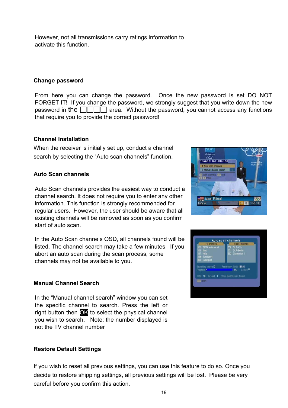 Technicolor - Thomson TU-SZT105A User Manual | Page 19 / 24