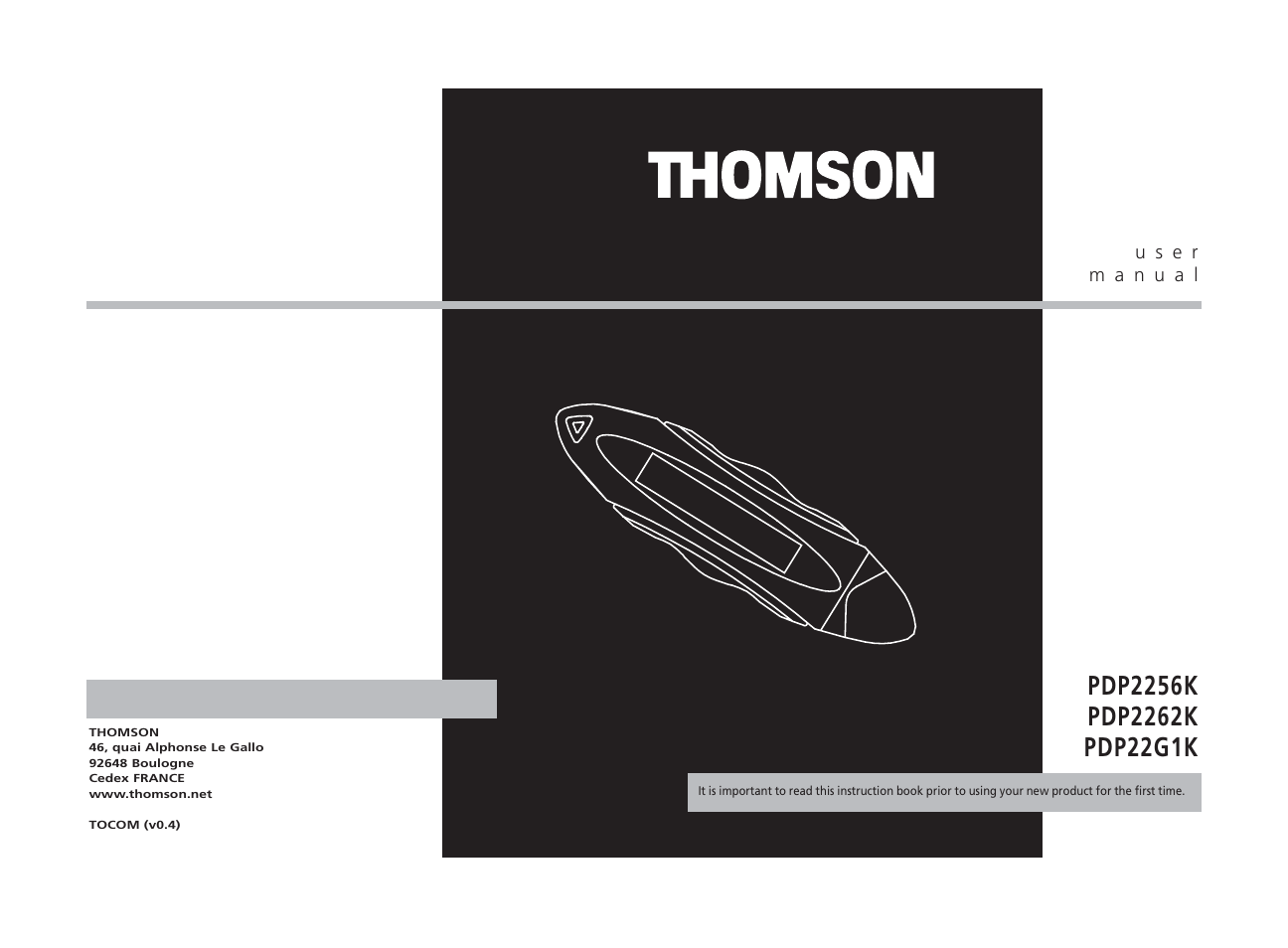 Technicolor - Thomson PDP22G1K User Manual | 24 pages
