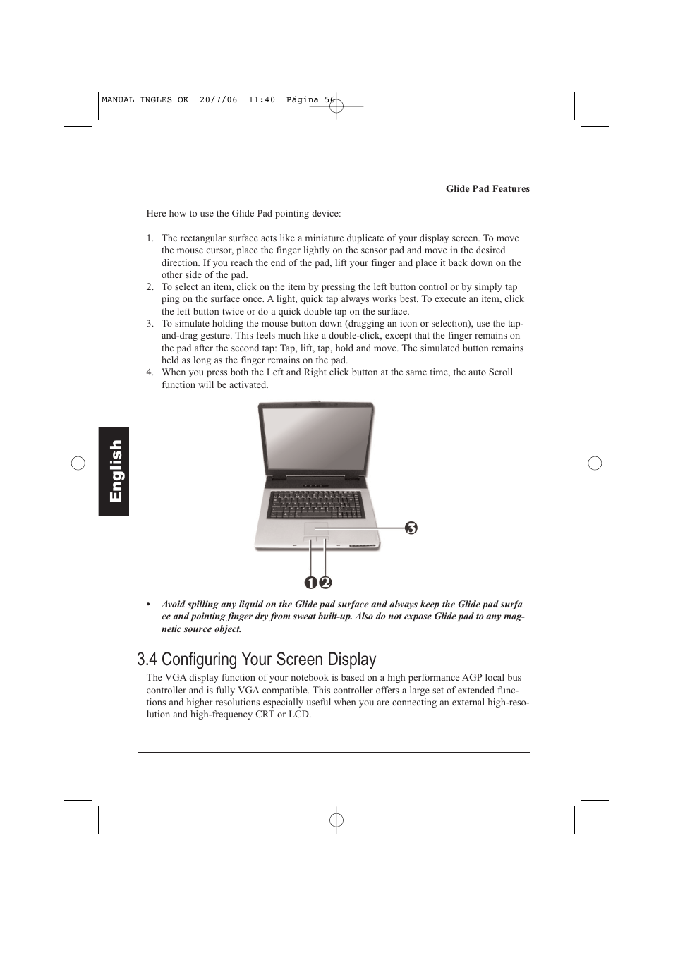 4 configuring your screen display, Eng lish | Taiwan Electrical & Electronic Manufacturers N930R User Manual | Page 57 / 99