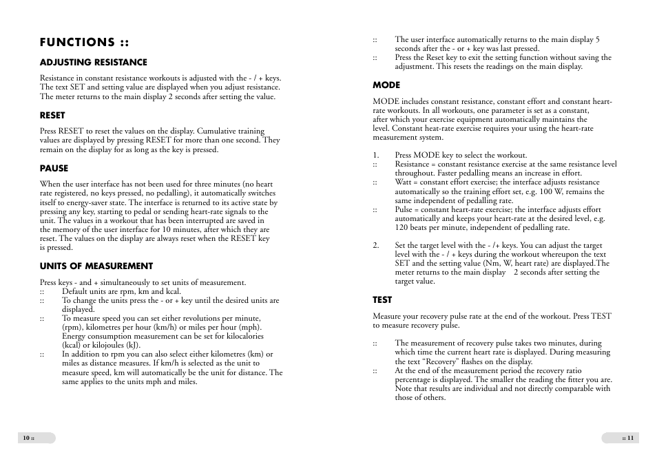 Tunturi E3 User Manual | Page 6 / 9