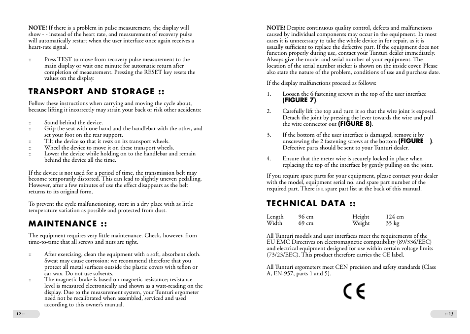 Tunturi E3 User Manual | Page 7 / 9