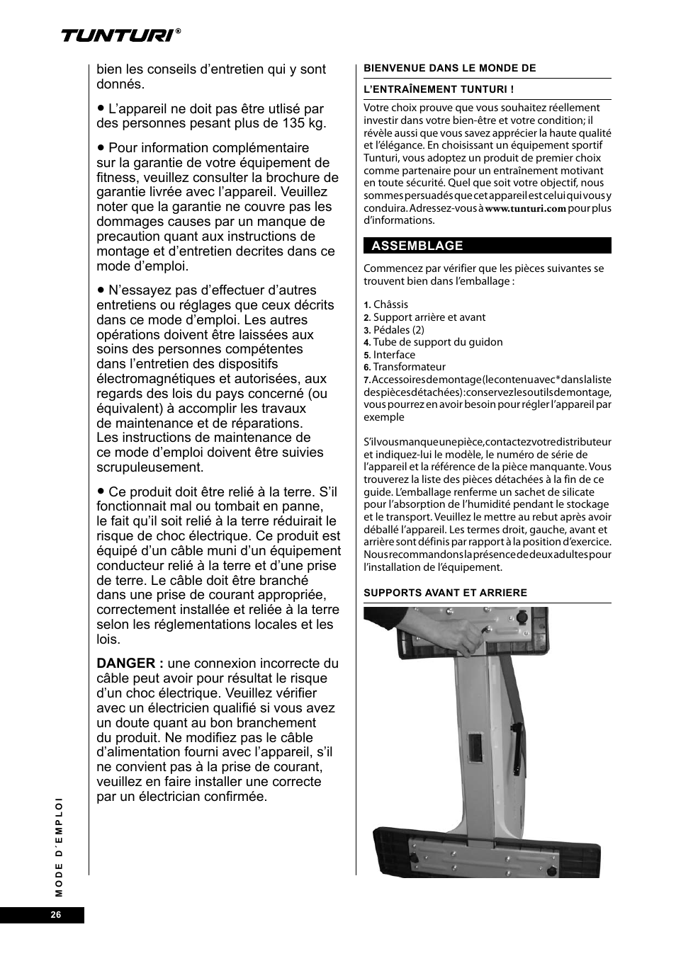 Tunturi E40 User Manual | Page 26 / 96