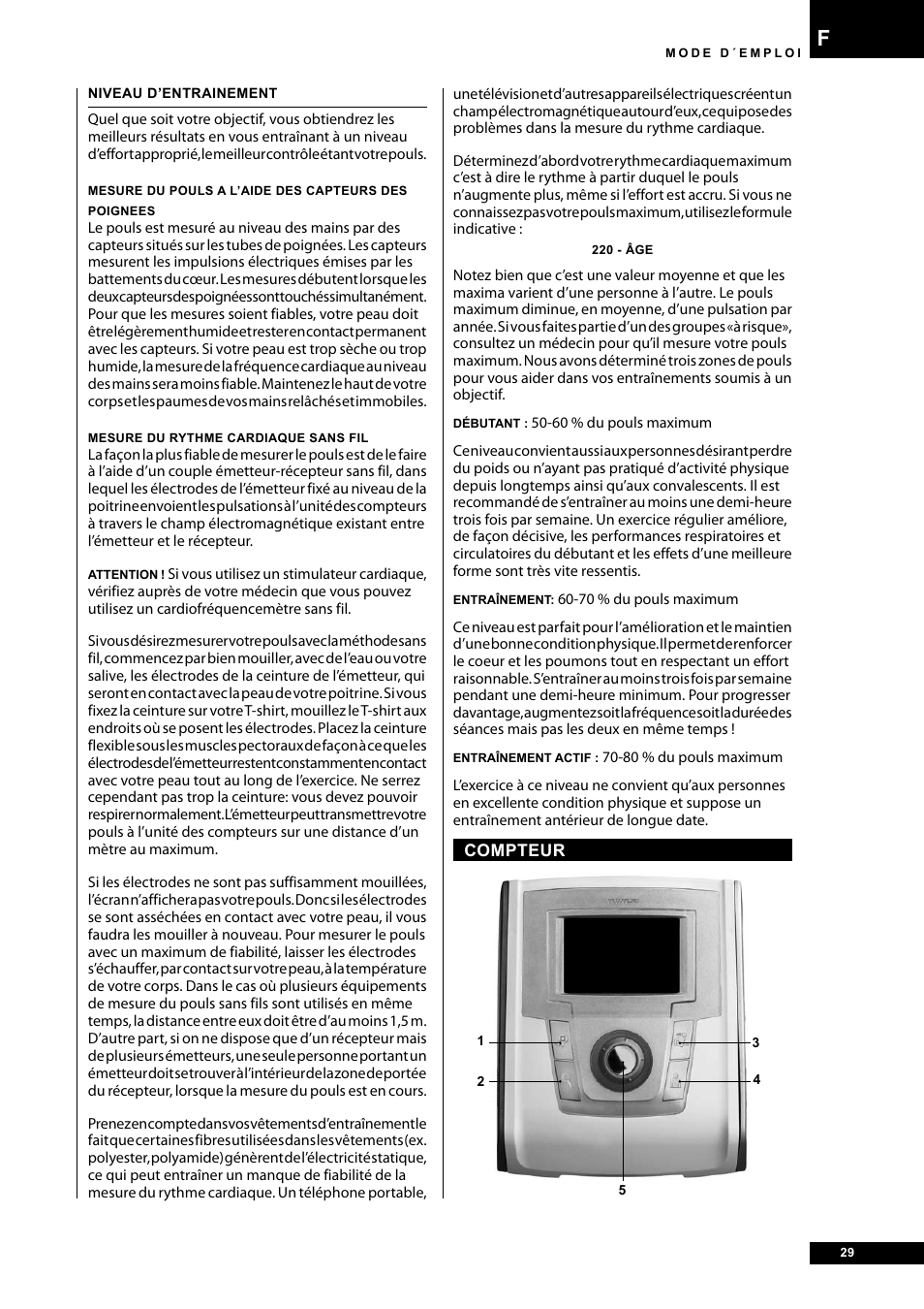 Tunturi E40 User Manual | Page 29 / 96