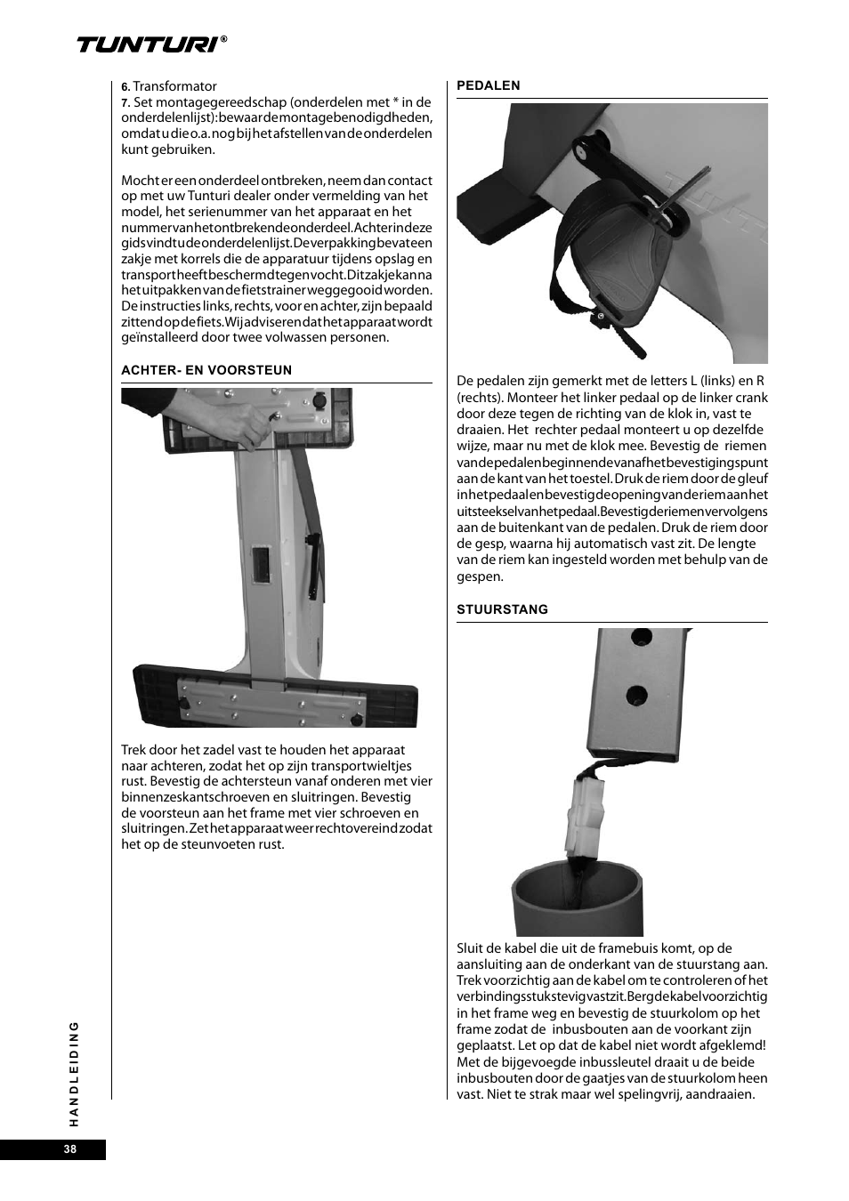 Tunturi E40 User Manual | Page 38 / 96