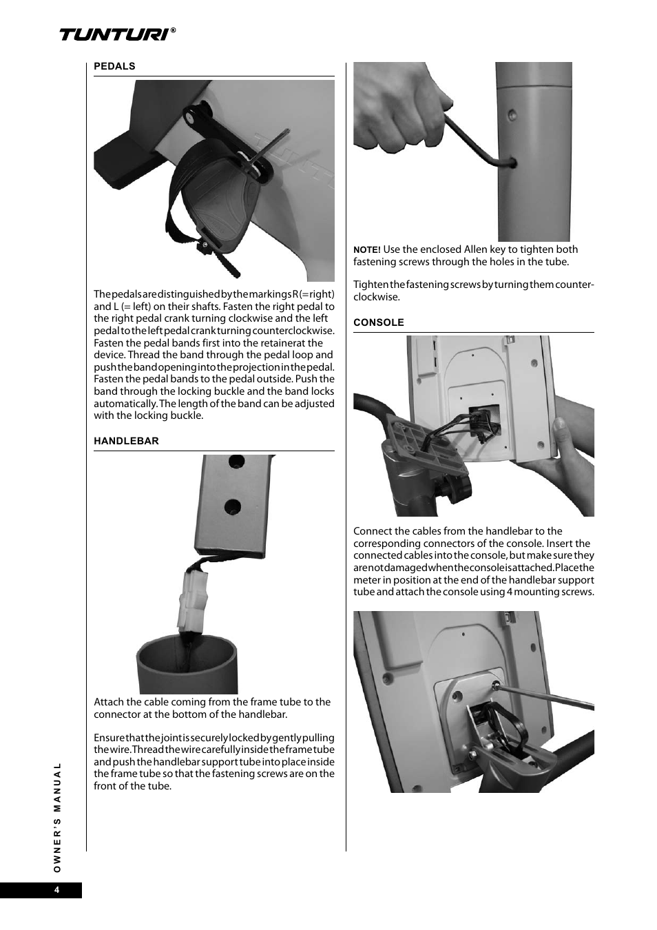 Tunturi E40 User Manual | Page 4 / 96