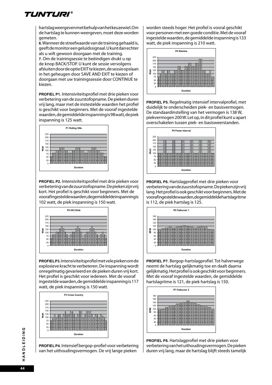 Tunturi E40 User Manual | Page 44 / 96