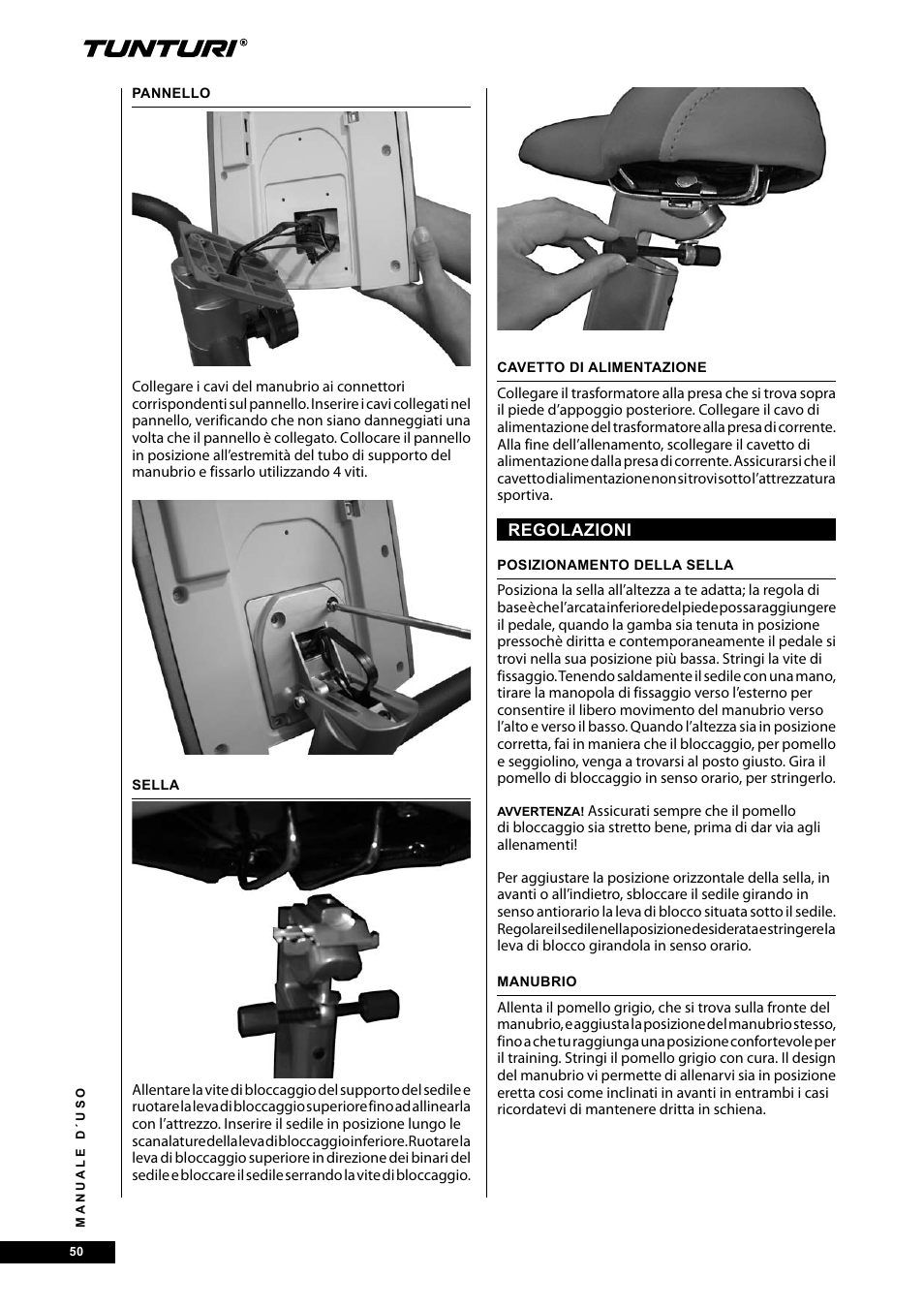 Tunturi E40 User Manual | Page 50 / 96