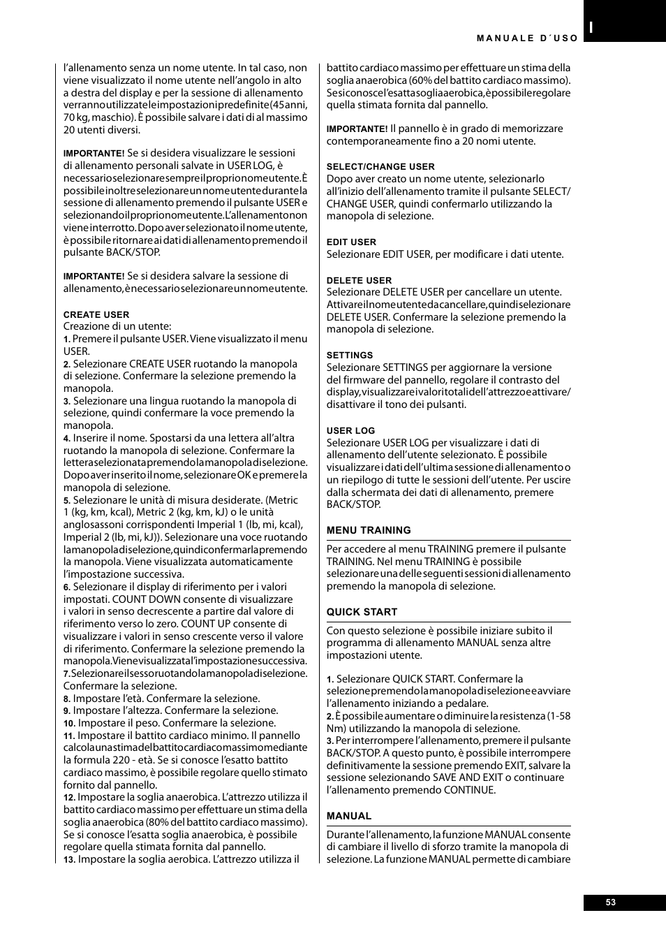 Tunturi E40 User Manual | Page 53 / 96