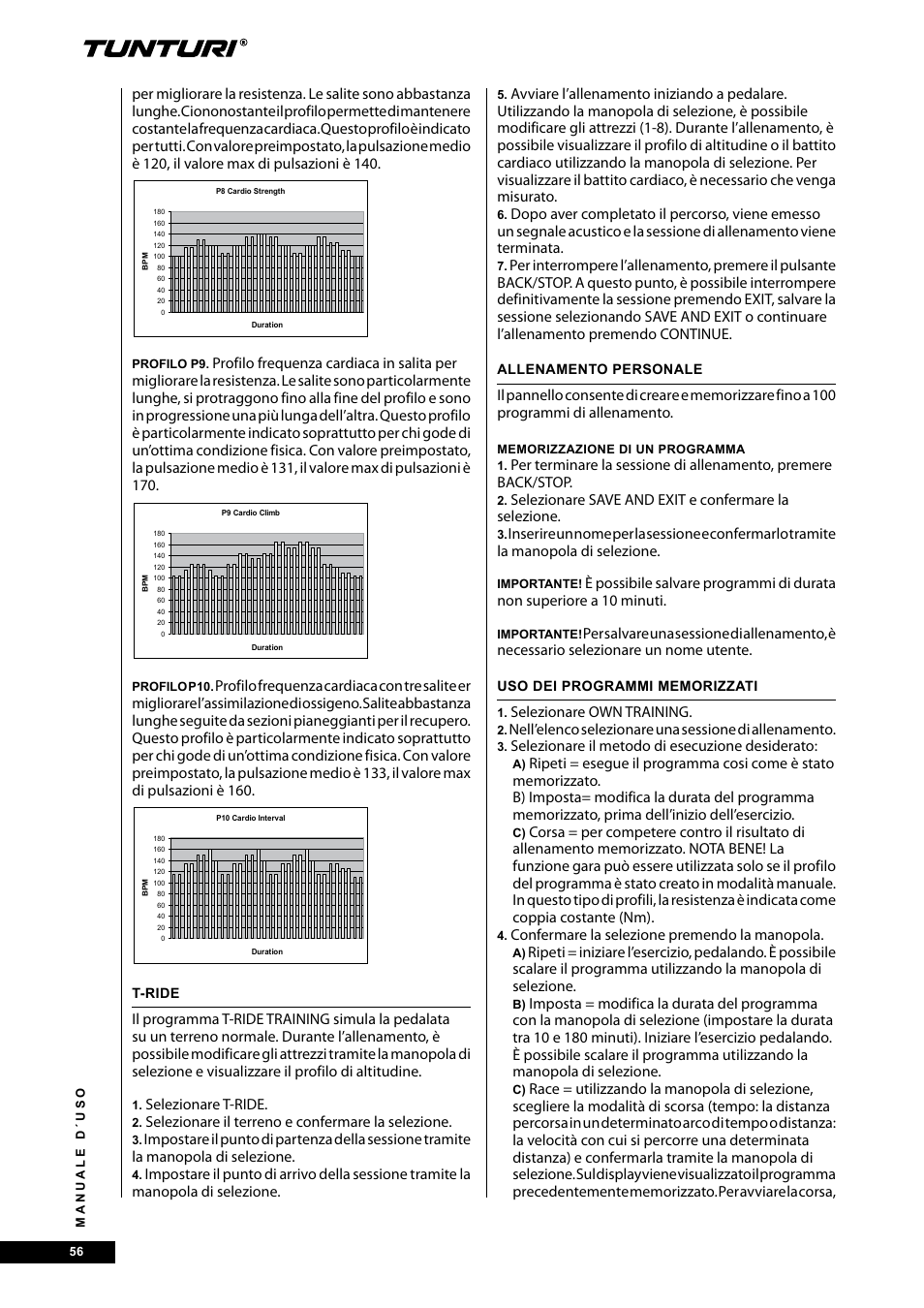 Tunturi E40 User Manual | Page 56 / 96