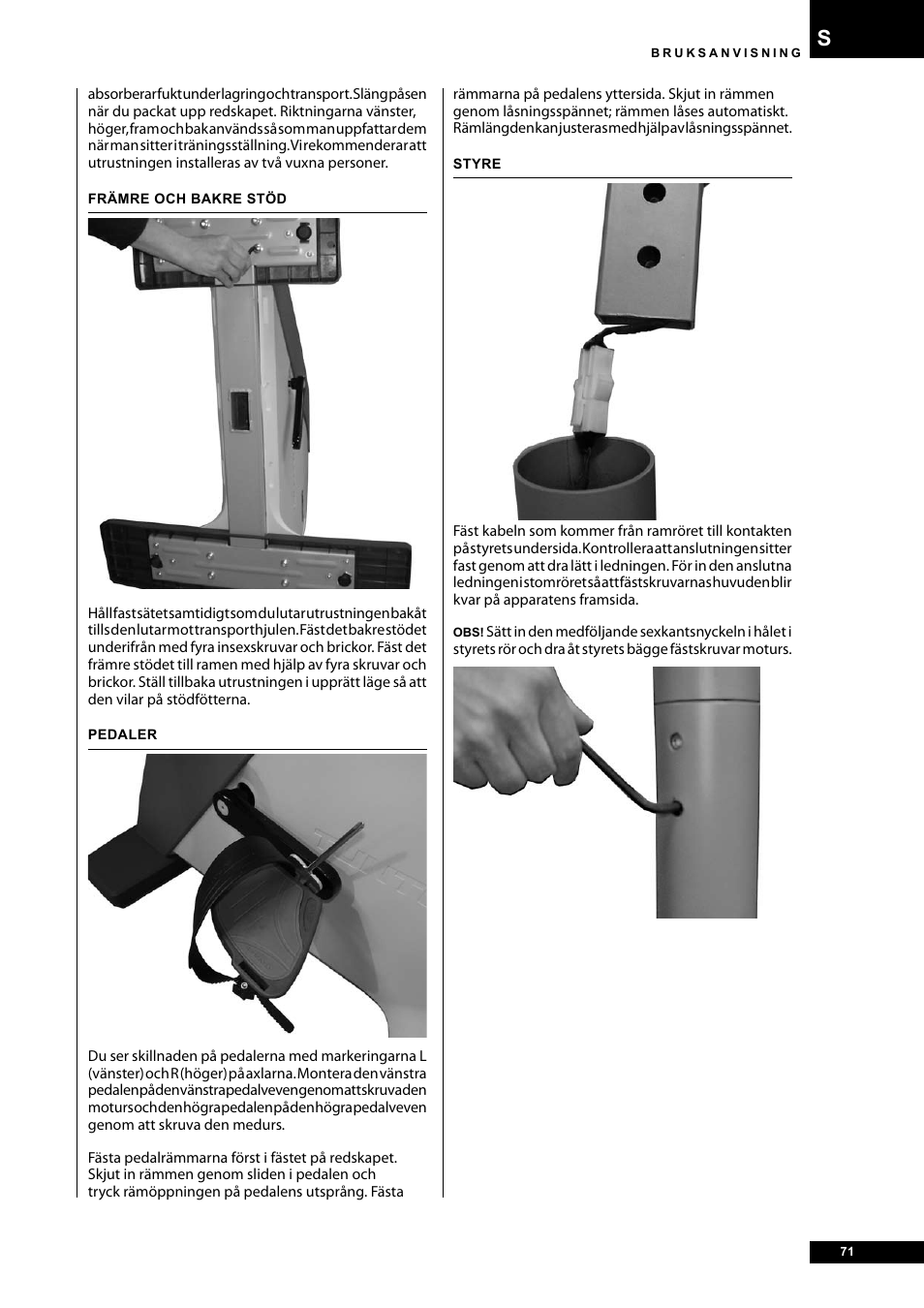 Tunturi E40 User Manual | Page 71 / 96