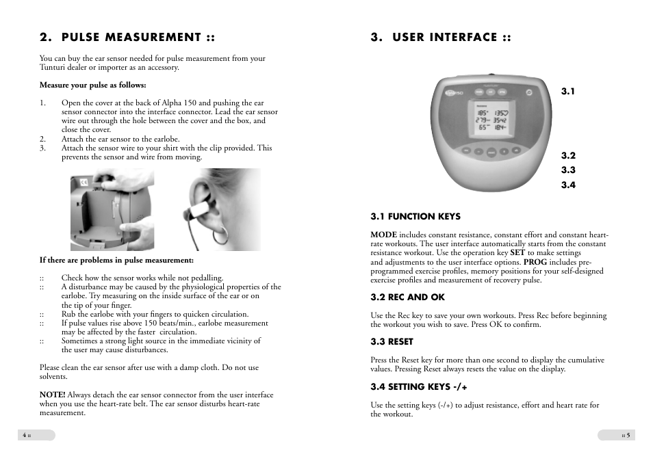 Tunturi Alpha 150 User Manual | Page 3 / 7