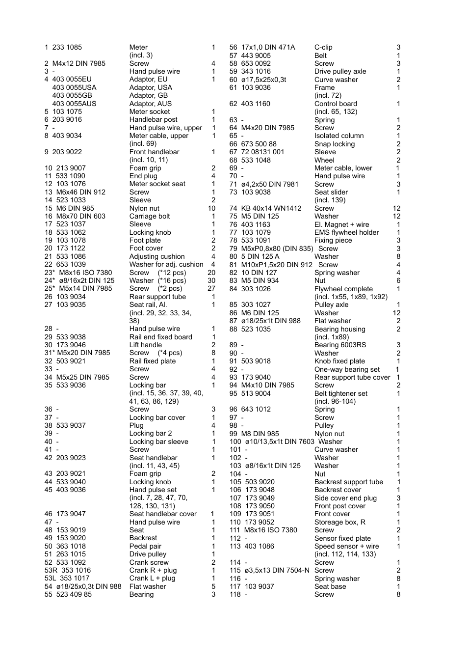 Tunturi E80R User Manual | Page 109 / 112