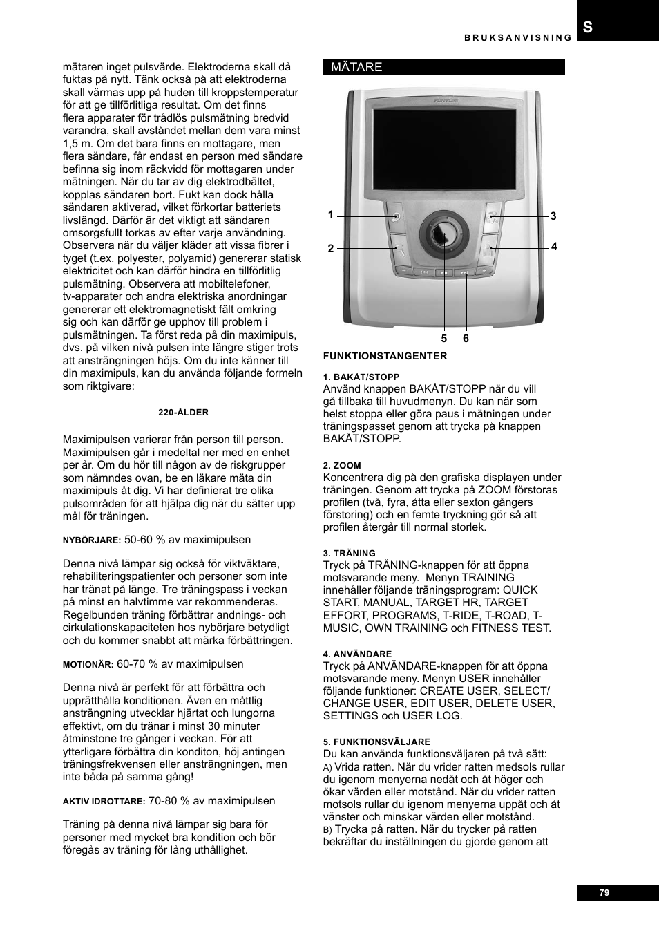 Tunturi E80R User Manual | Page 79 / 112