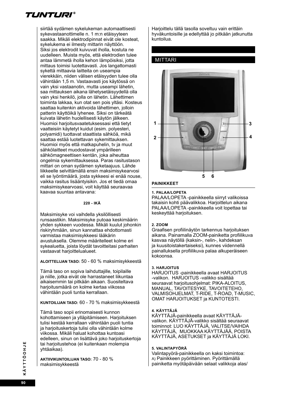 Tunturi E80R User Manual | Page 90 / 112