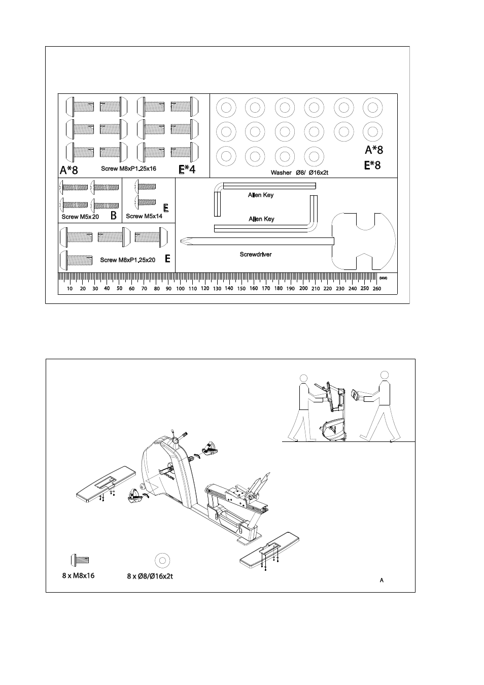 Be*4 e*8 | Tunturi E80R User Manual | Page 99 / 112