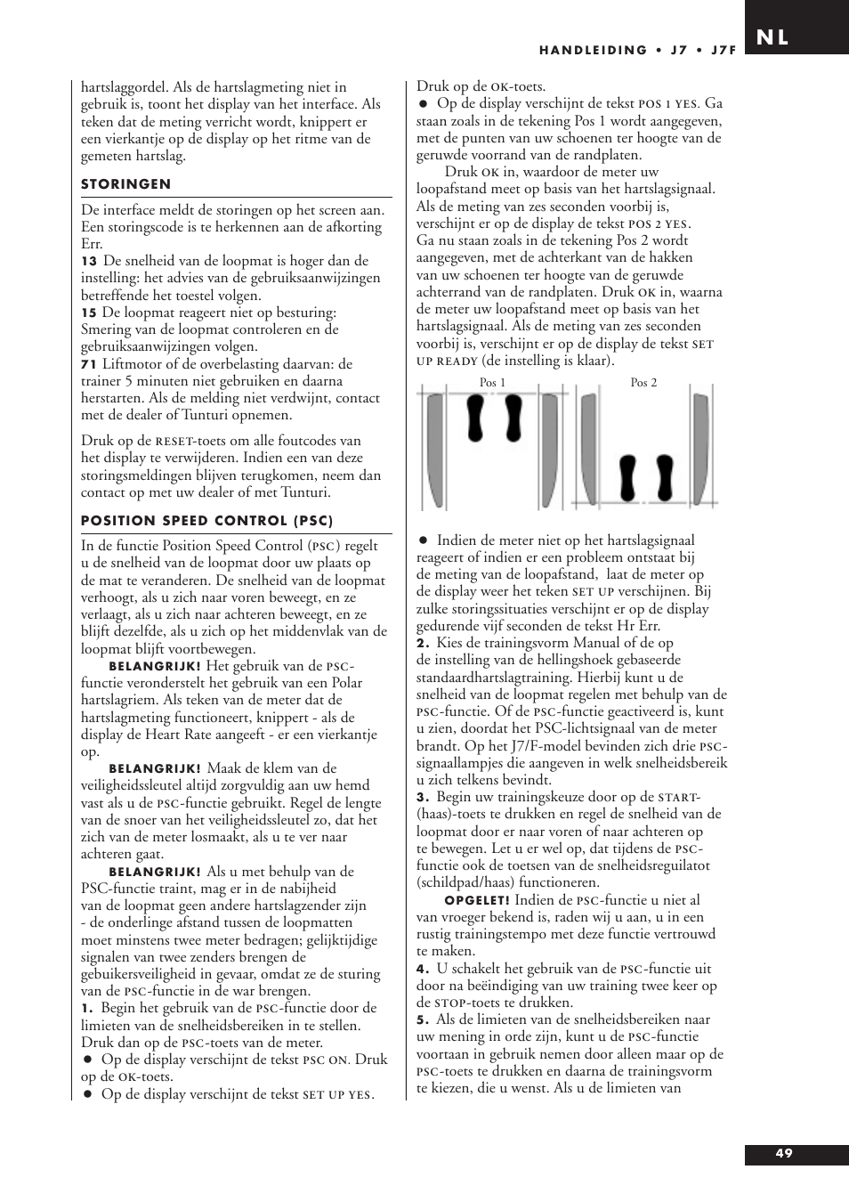Tunturi J7F User Manual | Page 49 / 72
