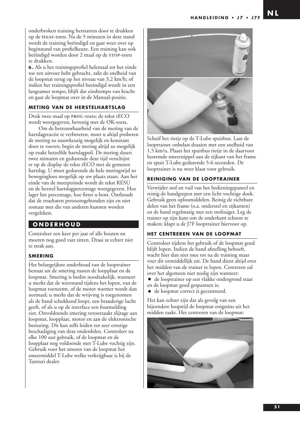 Tunturi J7F User Manual | Page 51 / 72
