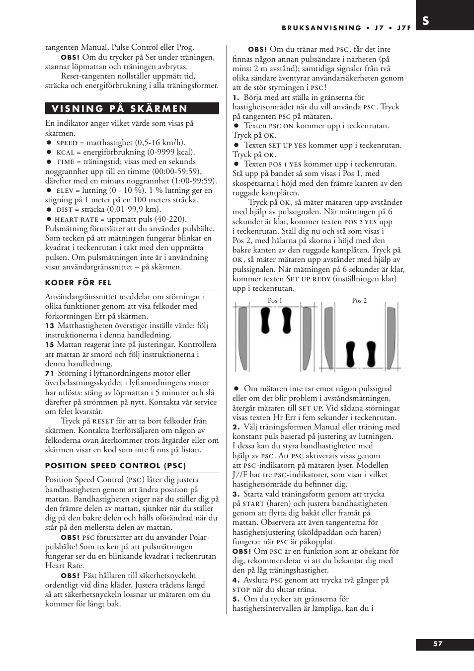 Tunturi J7F User Manual | Page 57 / 72