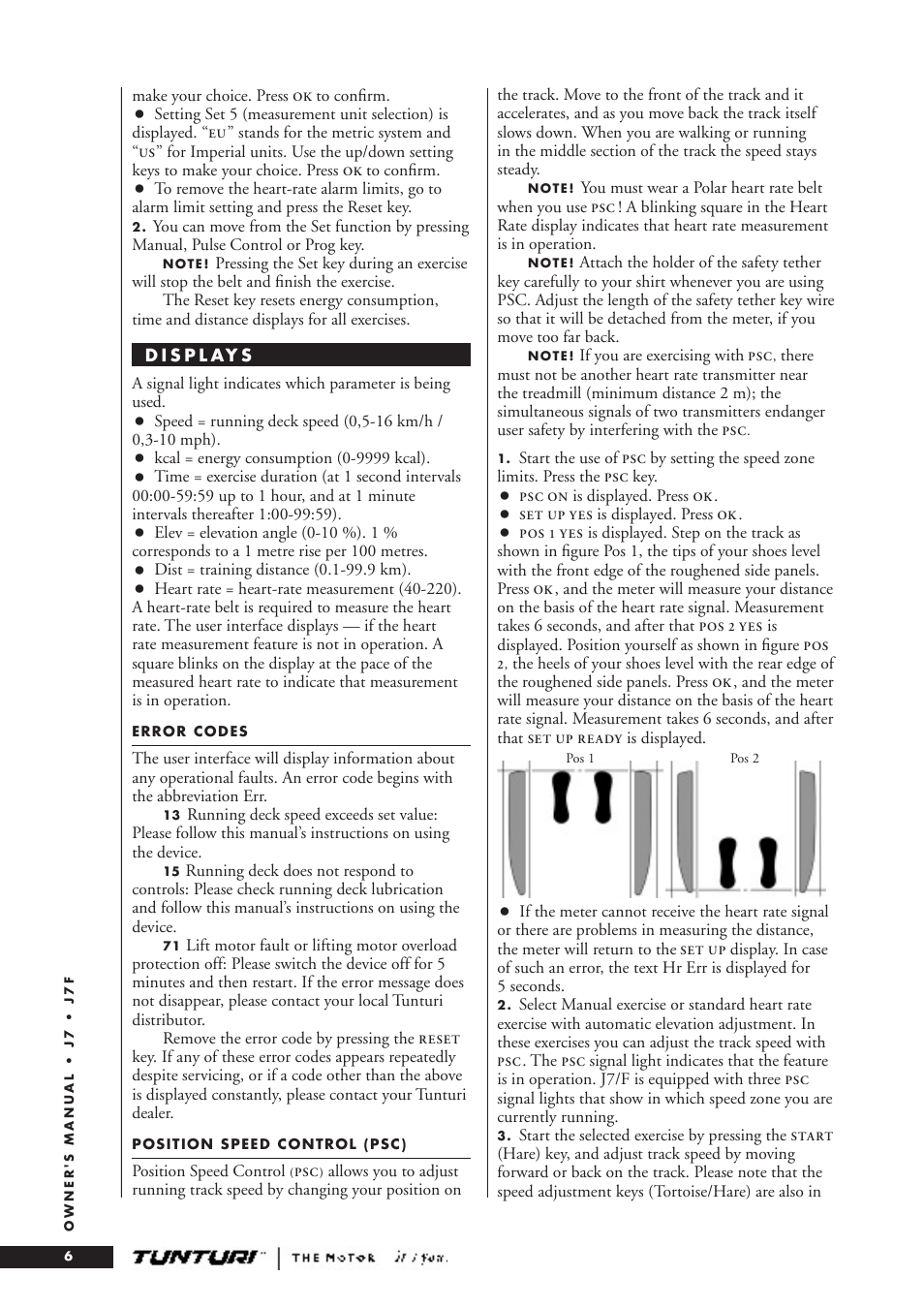 Tunturi J7F User Manual | Page 6 / 72