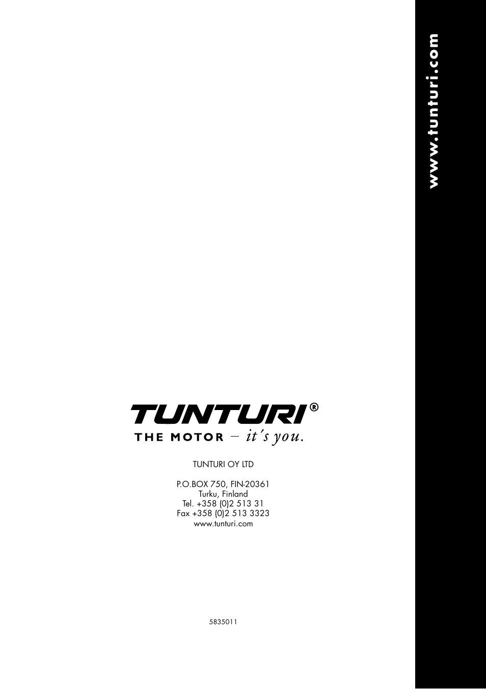 Tunturi E340 User Manual | Page 9 / 9