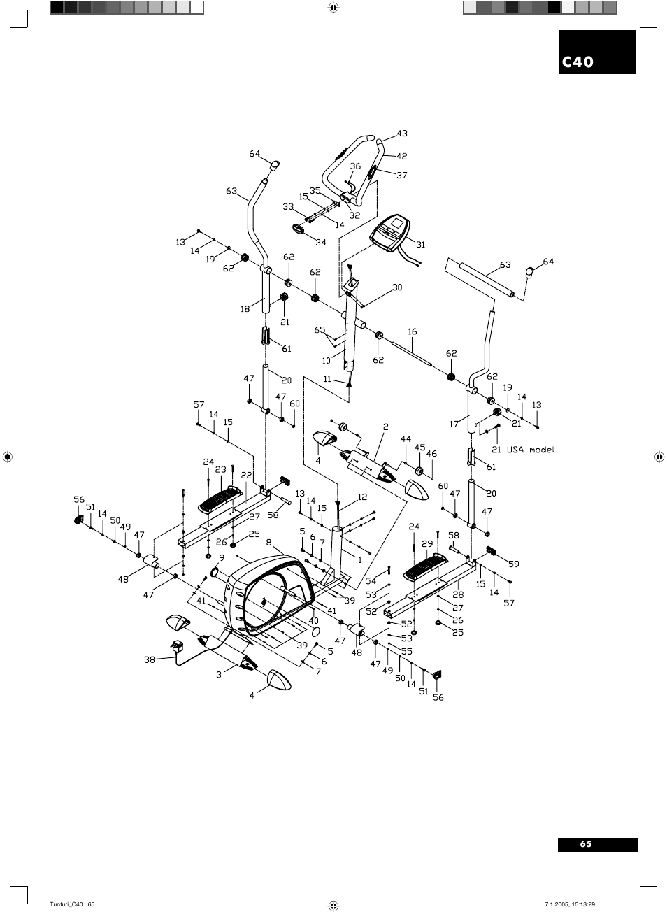 Tunturi C40 User Manual | Page 65 / 70