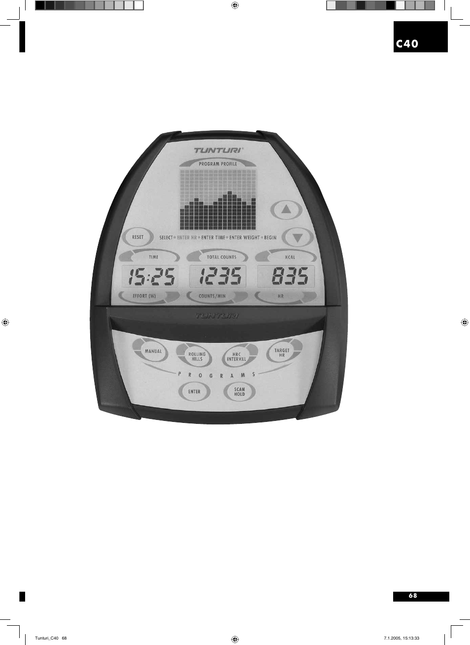 Tunturi C40 User Manual | Page 68 / 70