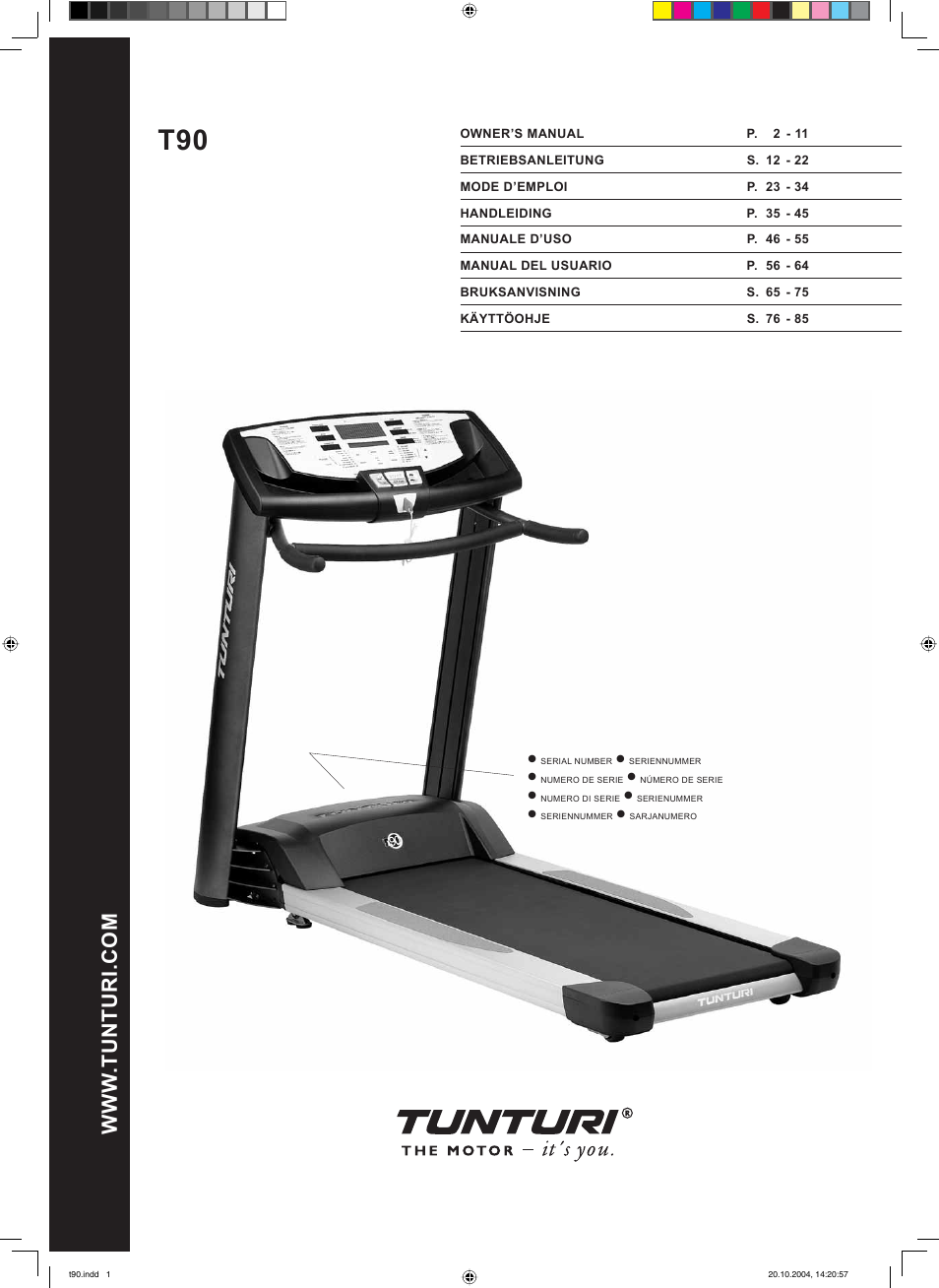 Tunturi T90 User Manual | 98 pages