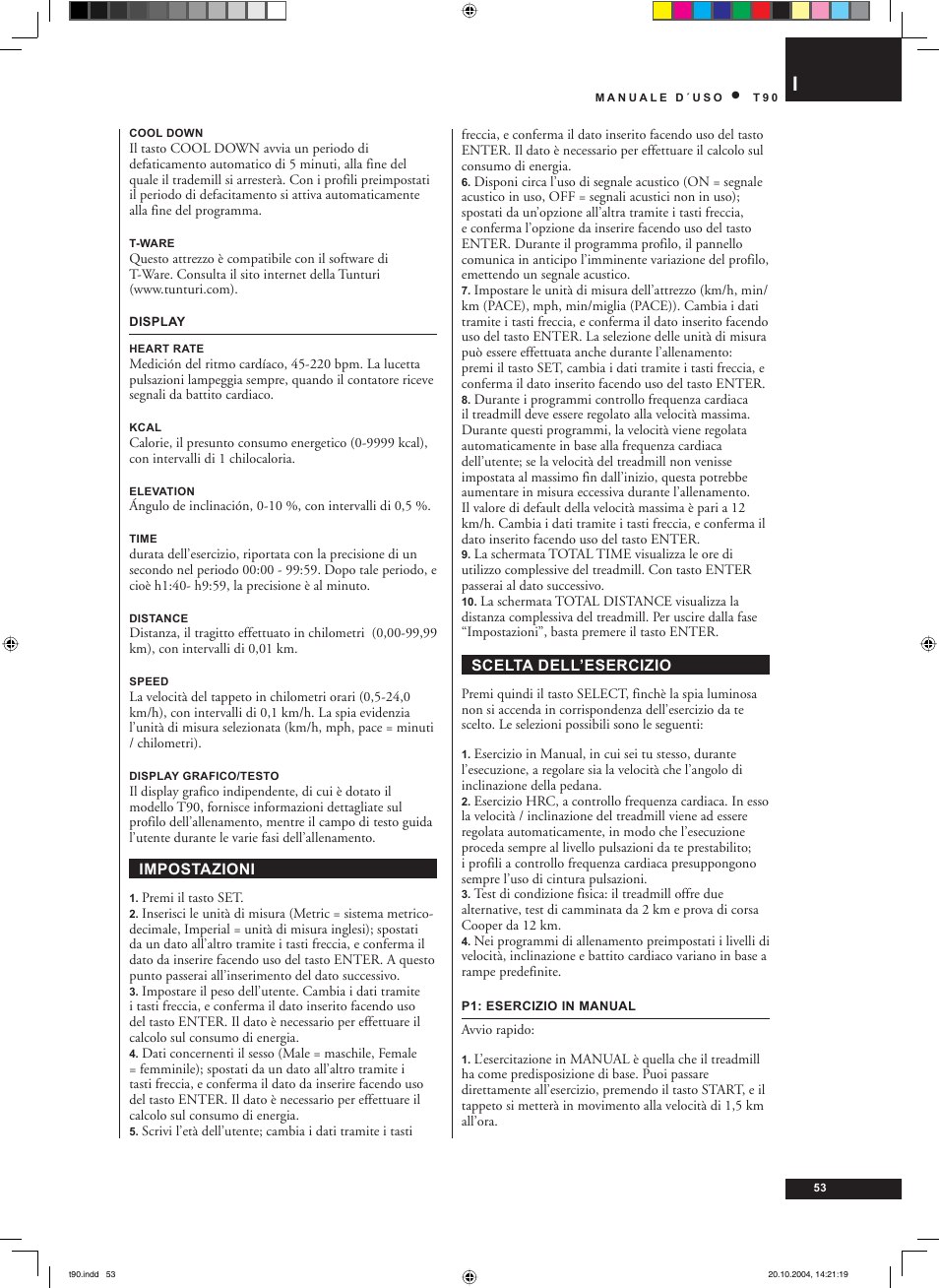 Tunturi T90 User Manual | Page 53 / 98
