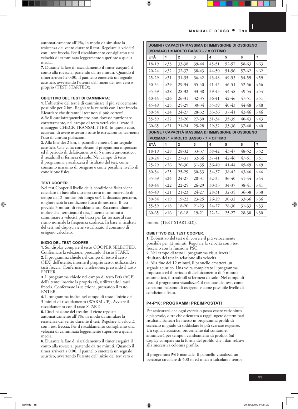 Tunturi T90 User Manual | Page 55 / 98