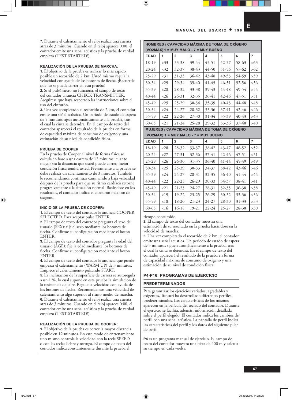 Tunturi T90 User Manual | Page 67 / 98