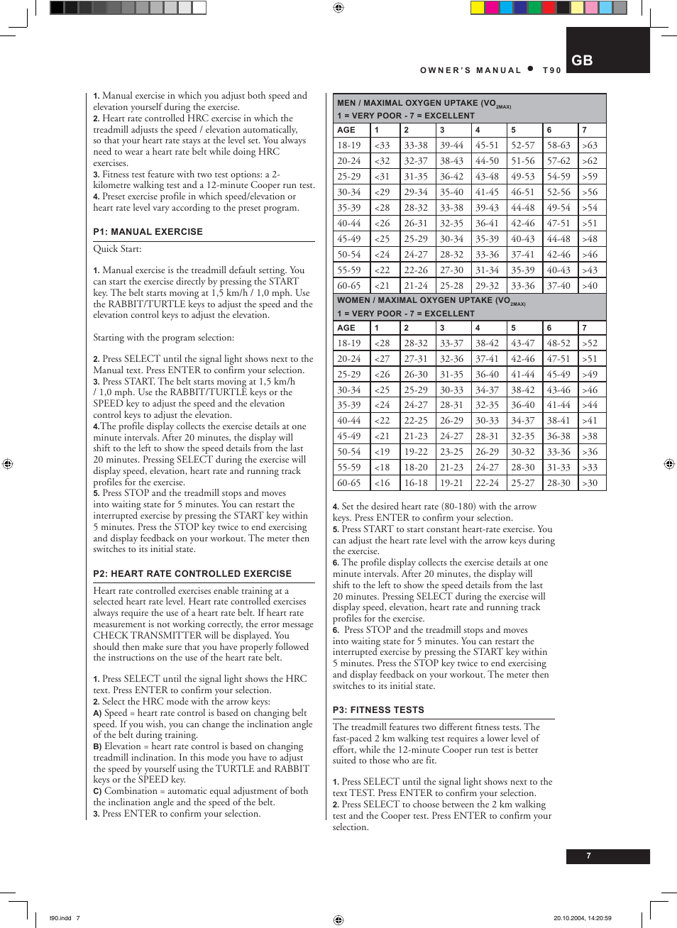 Tunturi T90 User Manual | Page 7 / 98