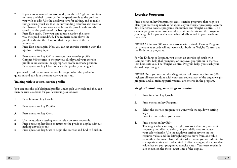 Tunturi Gamma 300 User Manual | Page 10 / 13
