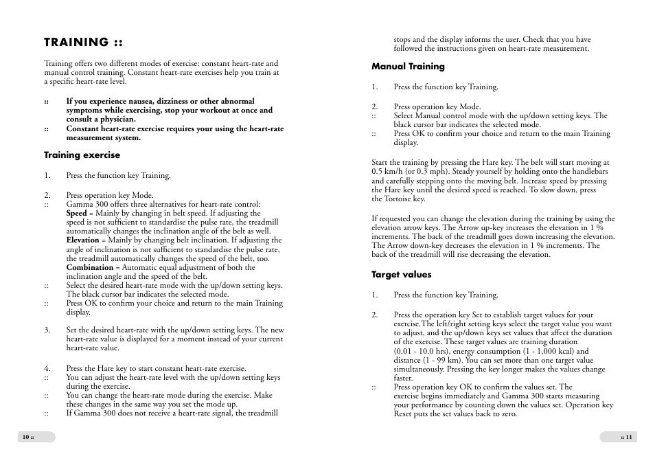 Tunturi Gamma 300 User Manual | Page 6 / 13