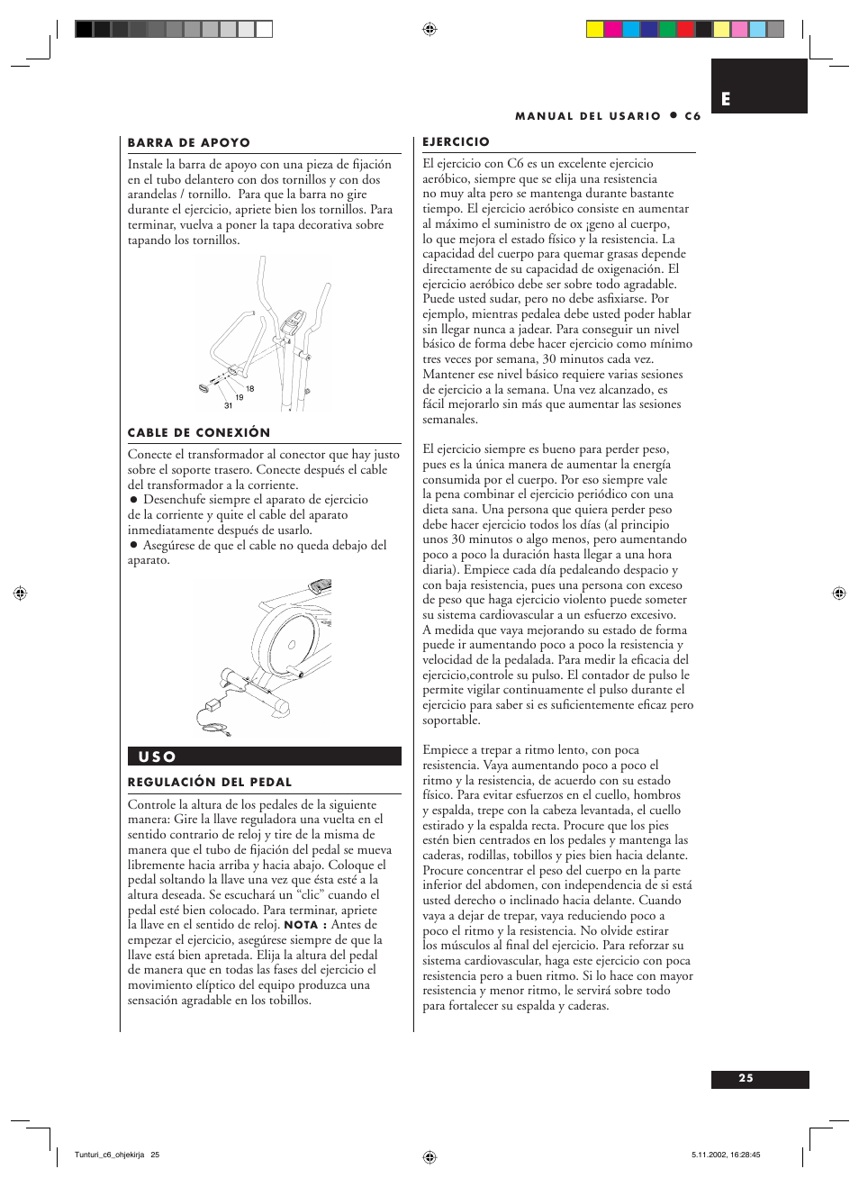 Tunturi C6 User Manual | Page 25 / 60