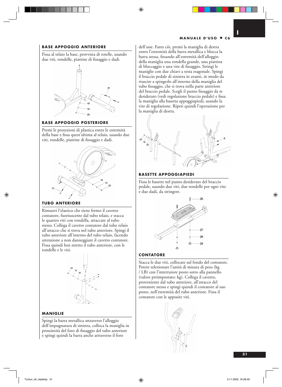Tunturi C6 User Manual | Page 31 / 60
