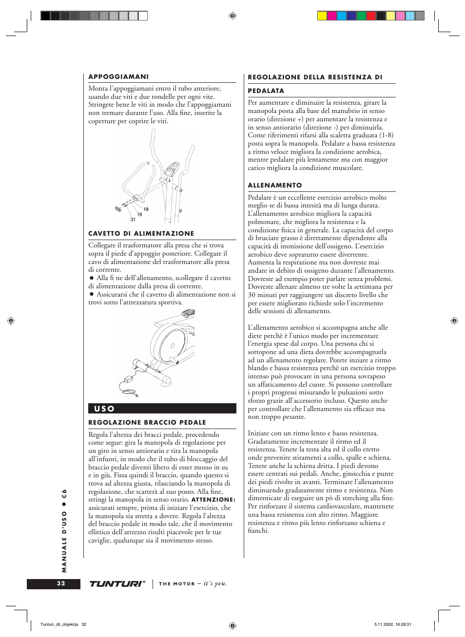 Tunturi C6 User Manual | Page 32 / 60