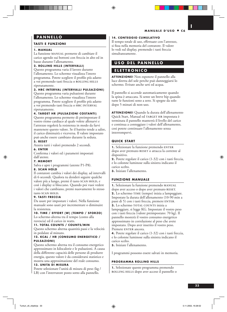 Tunturi C6 User Manual | Page 33 / 60